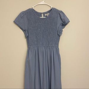 LIKE NEW Polagram Midi Blue Dress